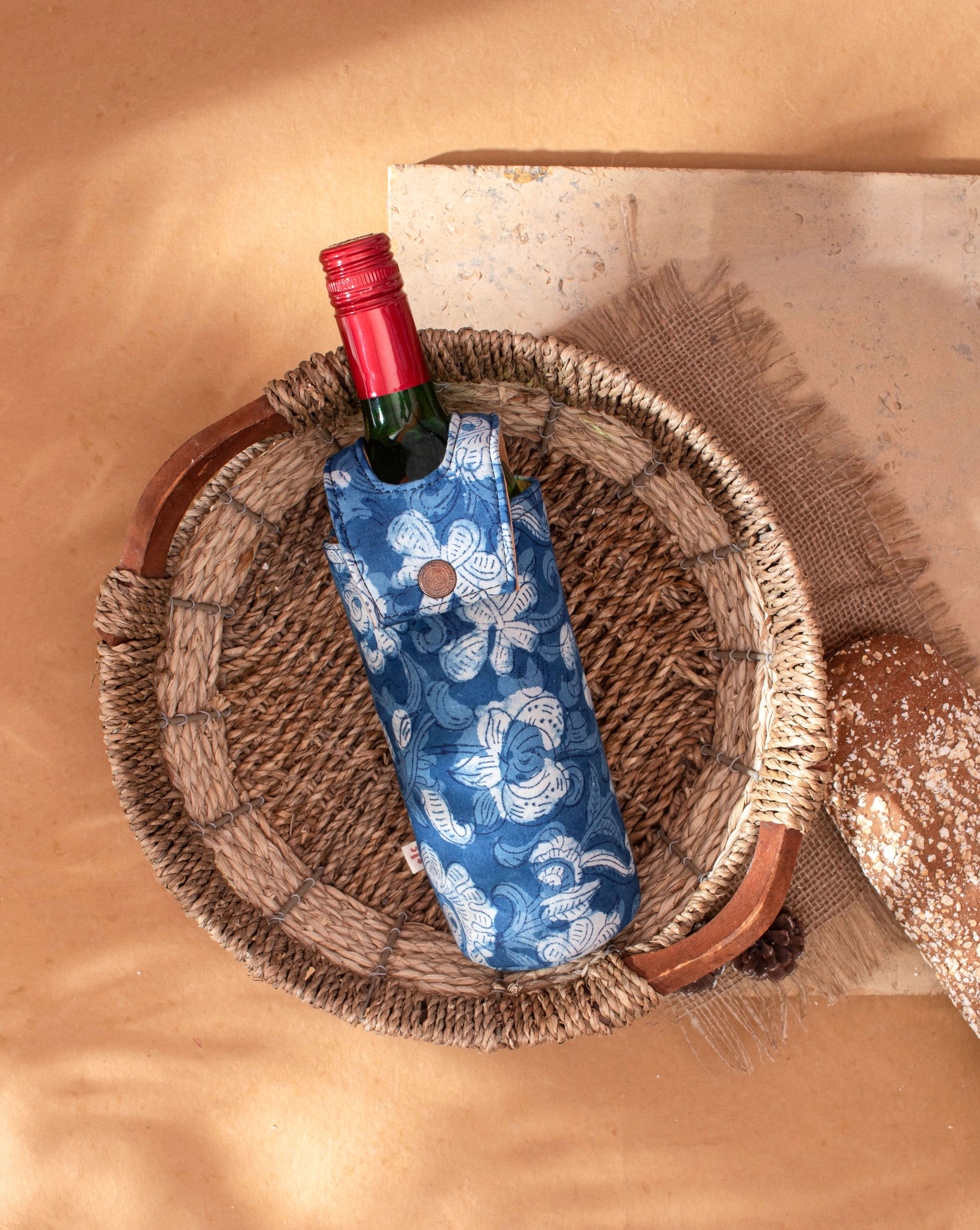 Handcrafted Wine Bottle Cover - Fabriclore.com