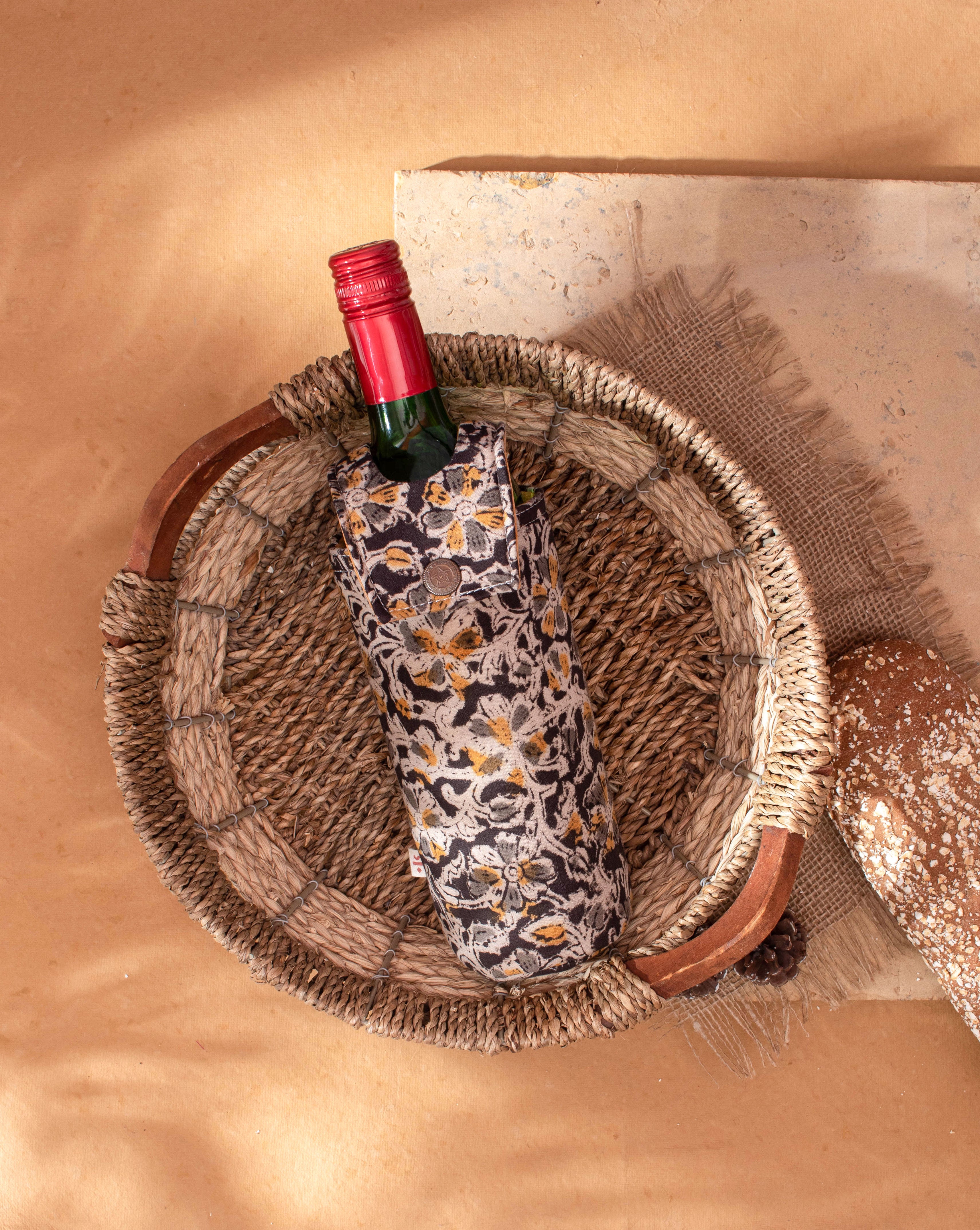Handcrafted Wine Bottle Cover - Fabriclore.com