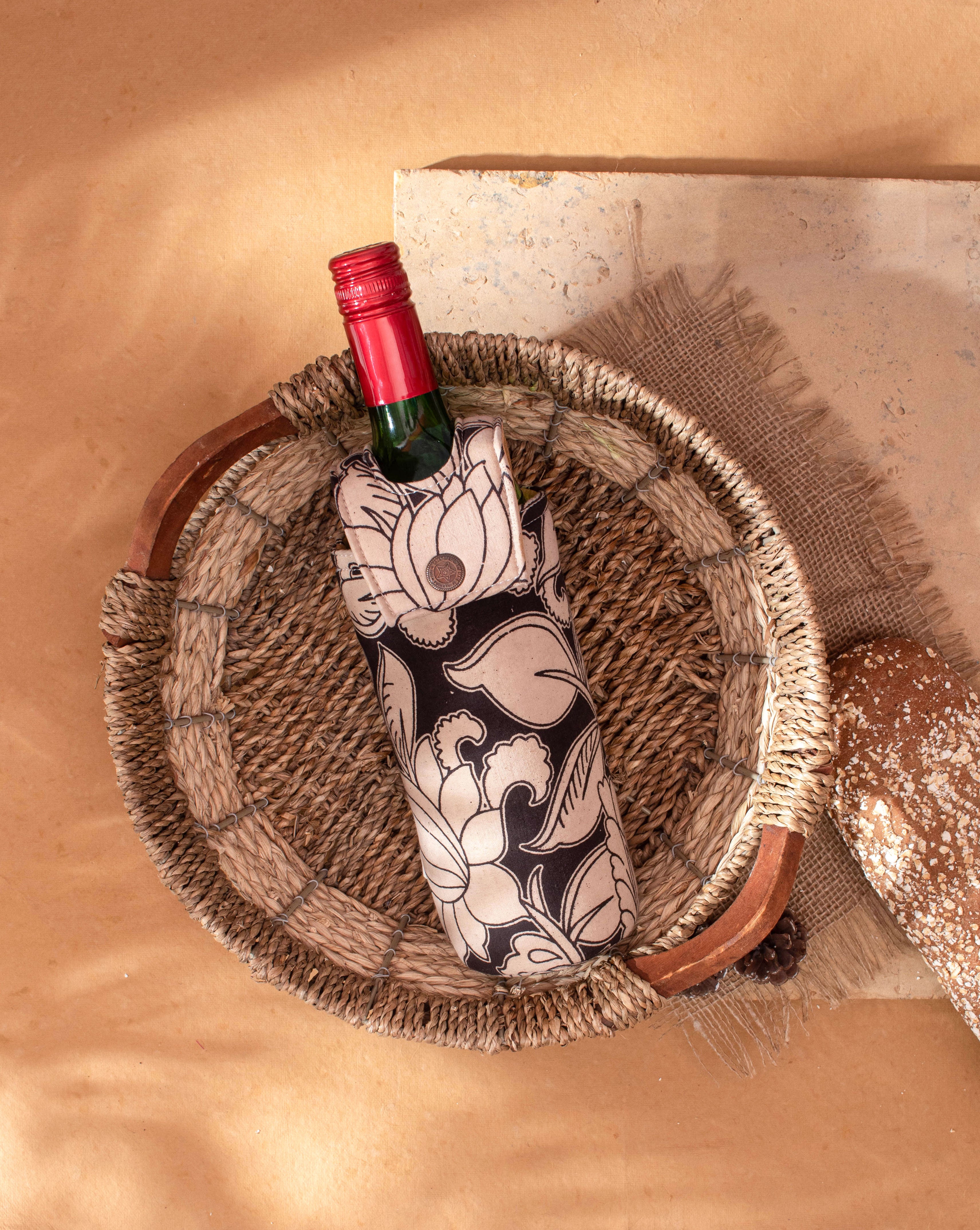 Handcrafted Wine Bottle Cover - Fabriclore.com