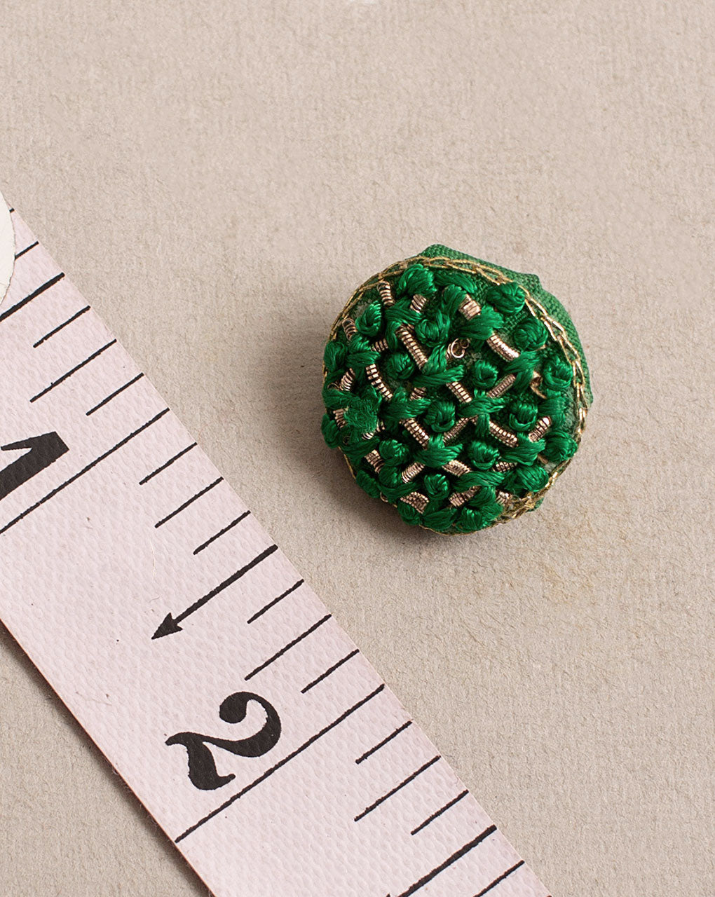 French Knot Hand Embroiderd Button ( Single Piece ) - Fabriclore.com