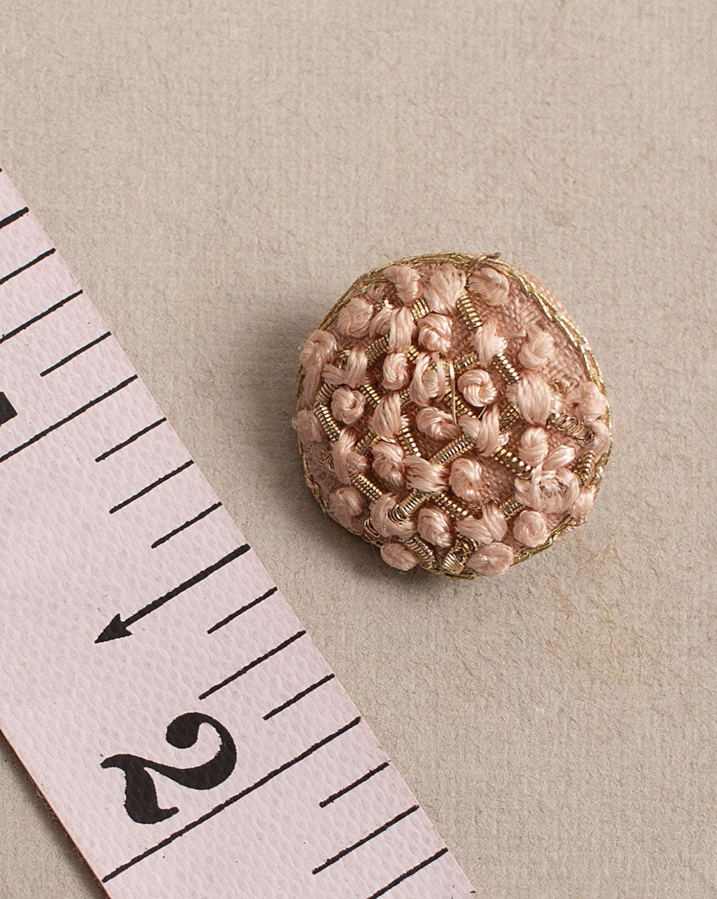 French Knot Hand Embroiderd Button ( Single Piece ) - Fabriclore.com