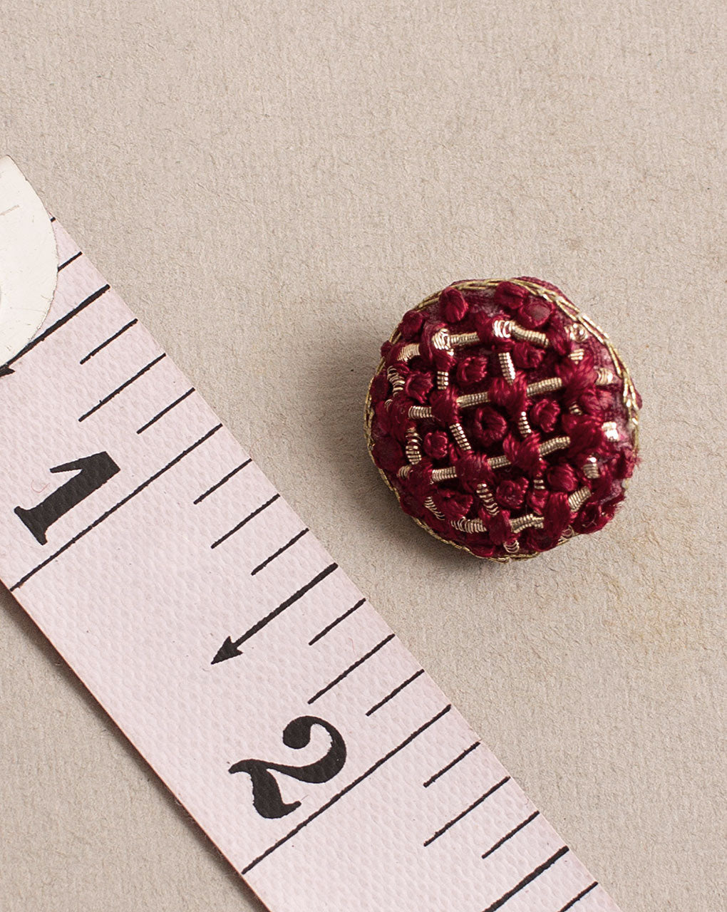 French Knot Hand Embroiderd Button ( Single Piece ) - Fabriclore.com