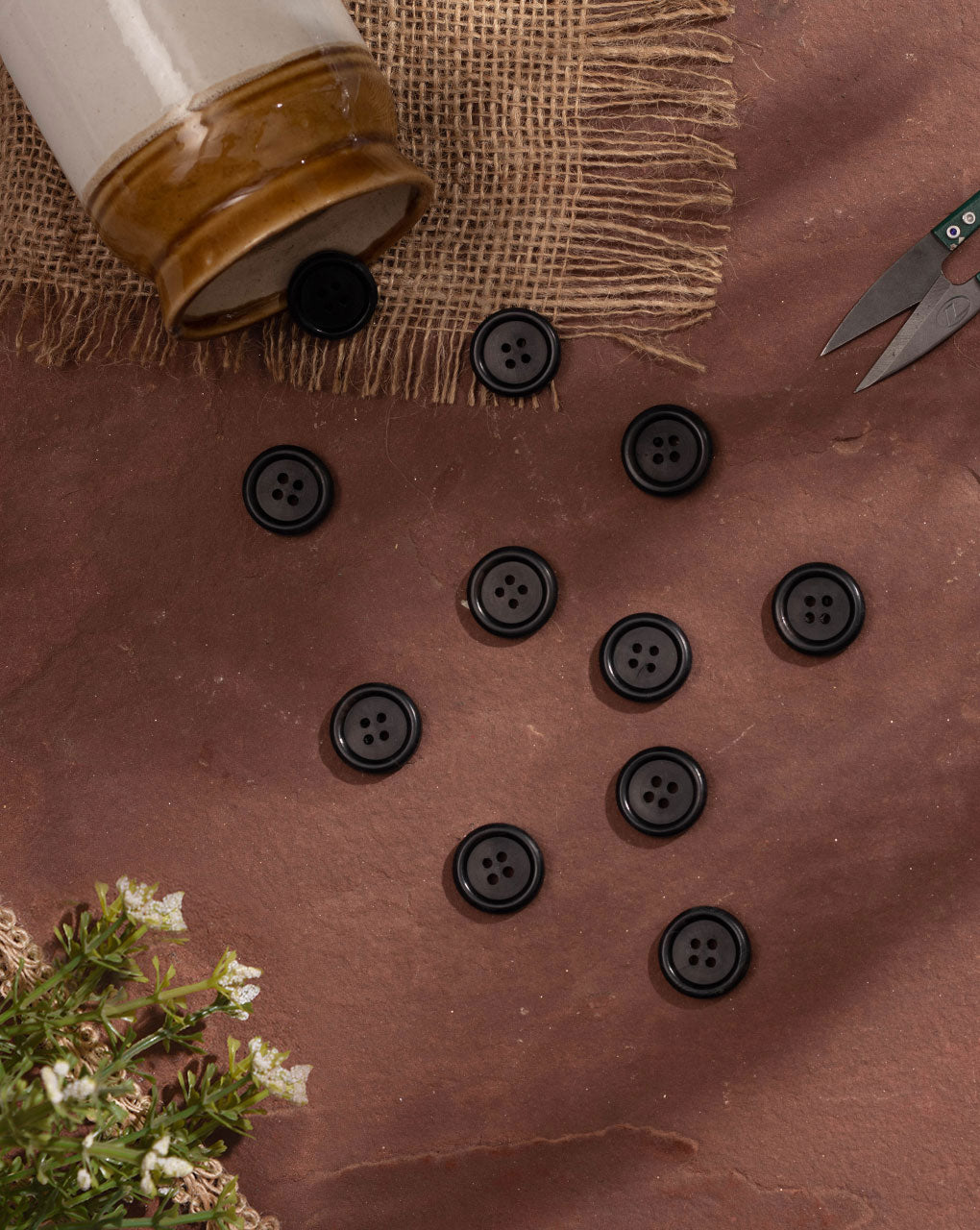 Handmade Horn Buttons ( Set Of 6 ) - Fabriclore.com