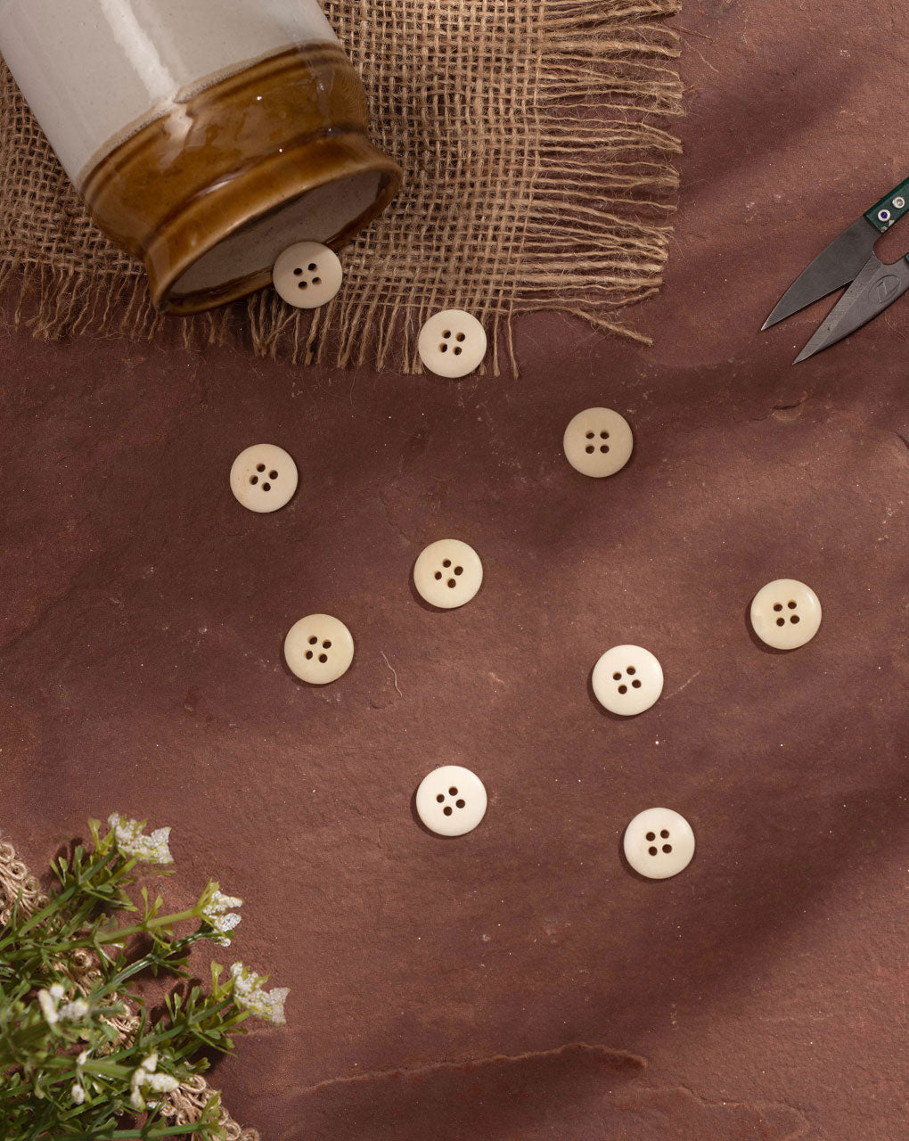 Bone Button ( Set Of 6 ) - Fabriclore.com