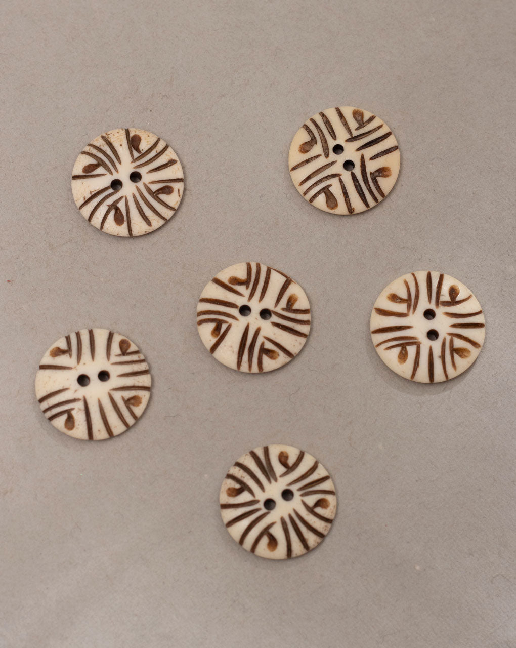 Engraved Bone Buttons - Fabriclore.com