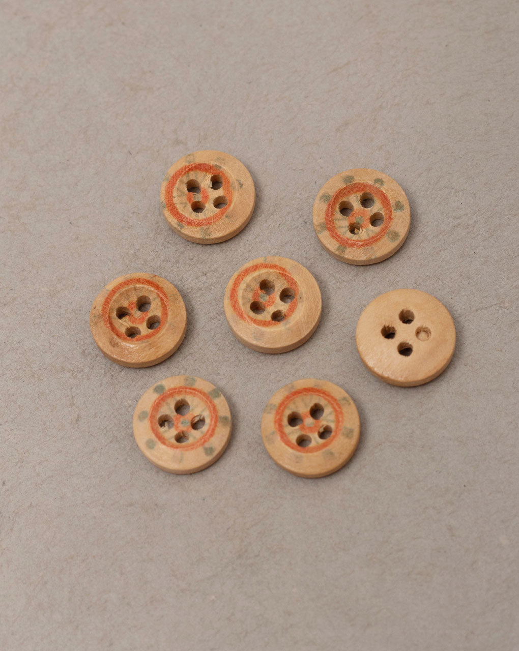 Printed Wooden Button ( Set Of 6 ) - Fabriclore.com