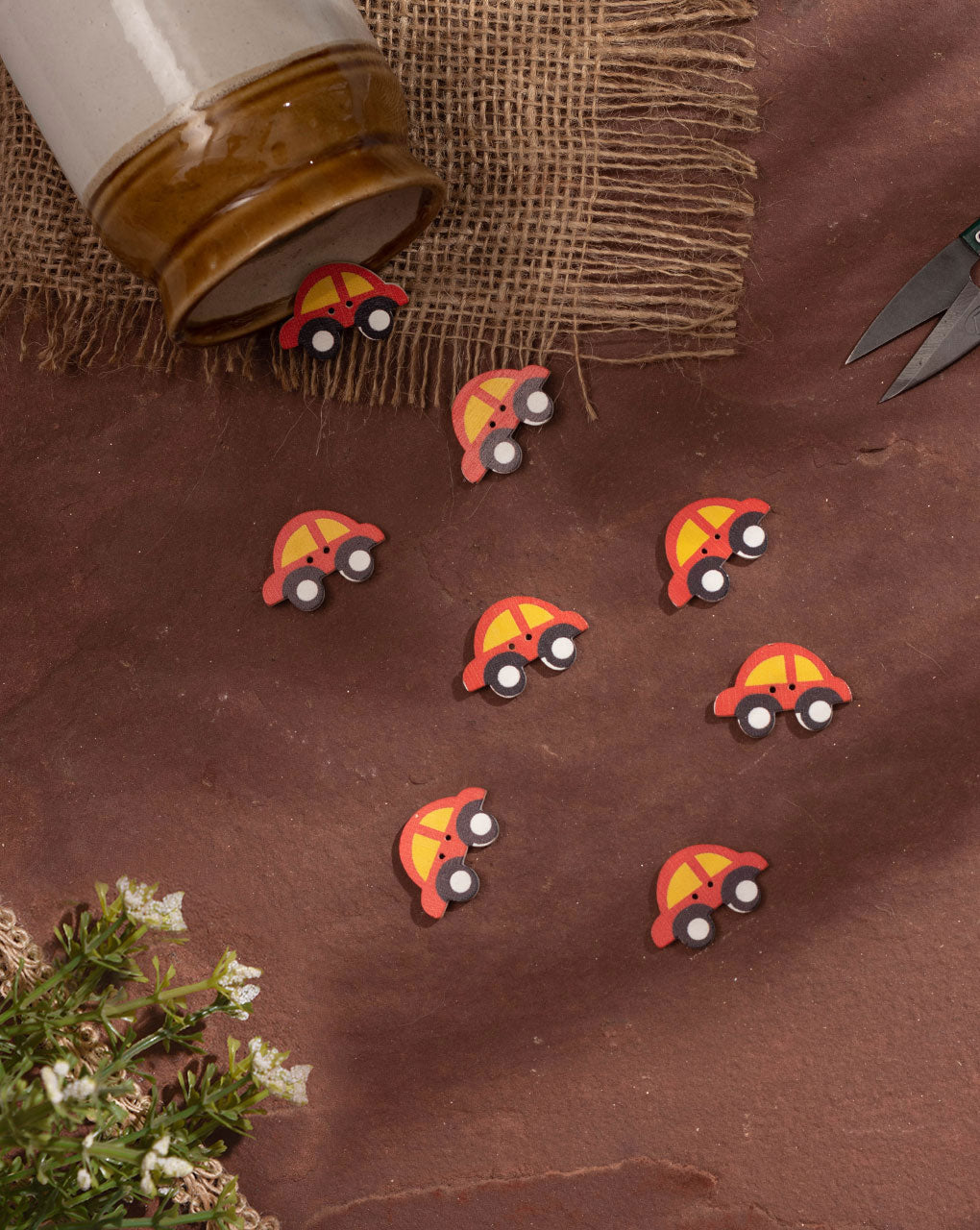 Wooden Button ( Set Of 4 ) - Fabriclore.com