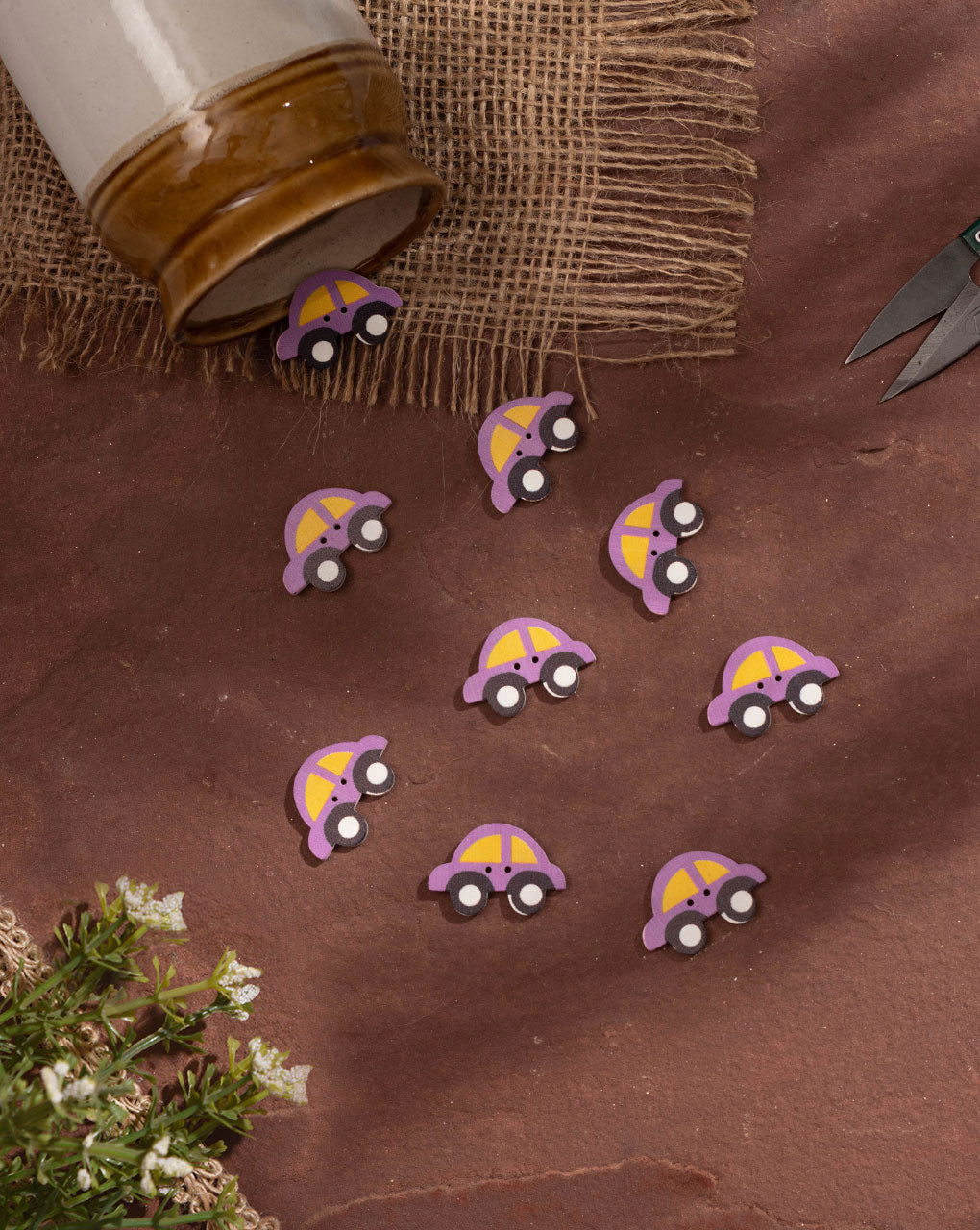 Wooden Button ( Set Of 4 ) - Fabriclore.com