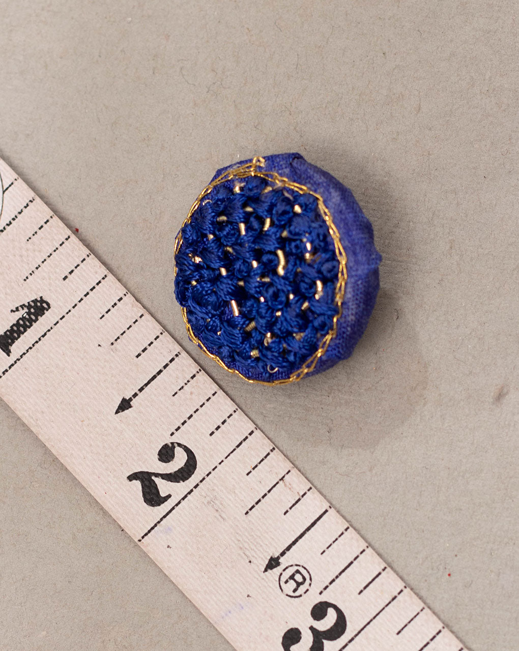 French Knot Hand Embroiderd Button - Fabriclore.com