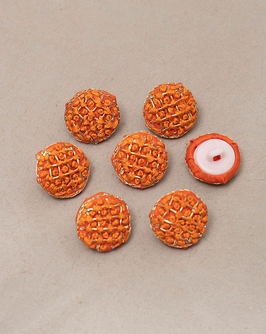 French Knot Hand Embroiderd Button - Fabriclore.com