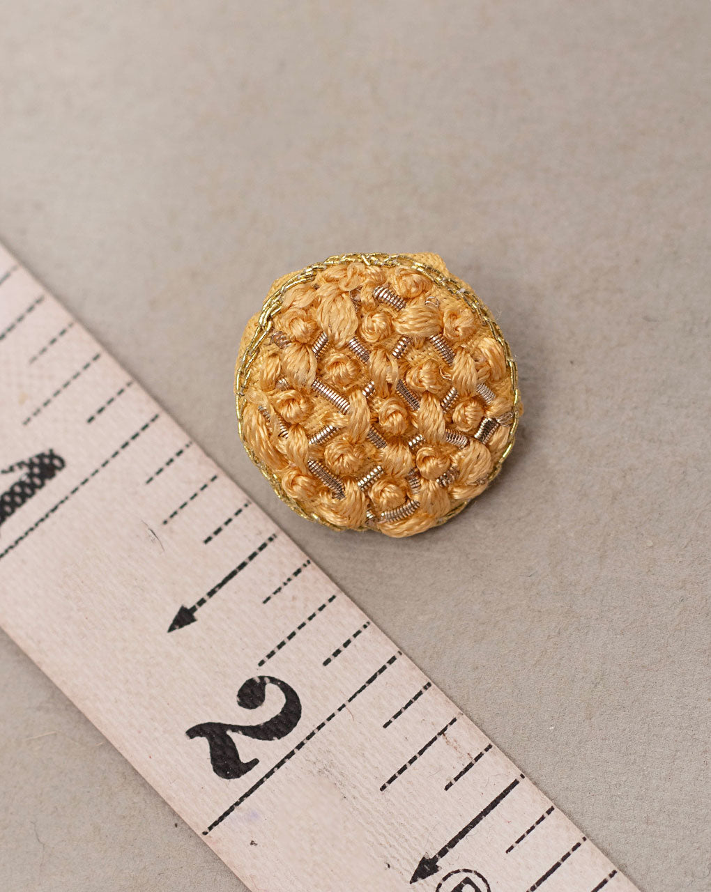 French Knot Hand Embroiderd Button - Fabriclore.com