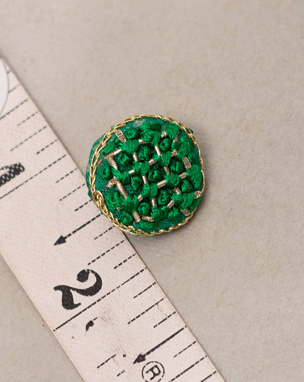 French Knot Hand Embroiderd Button - Fabriclore.com