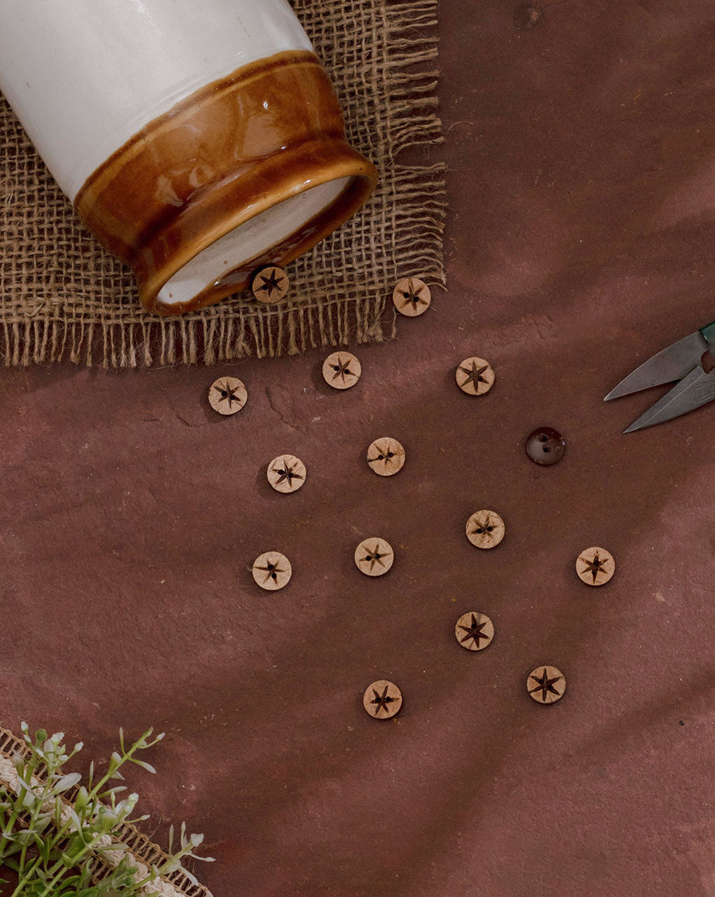 Coconut Button ( Set Of 6 ) - Fabriclore.com