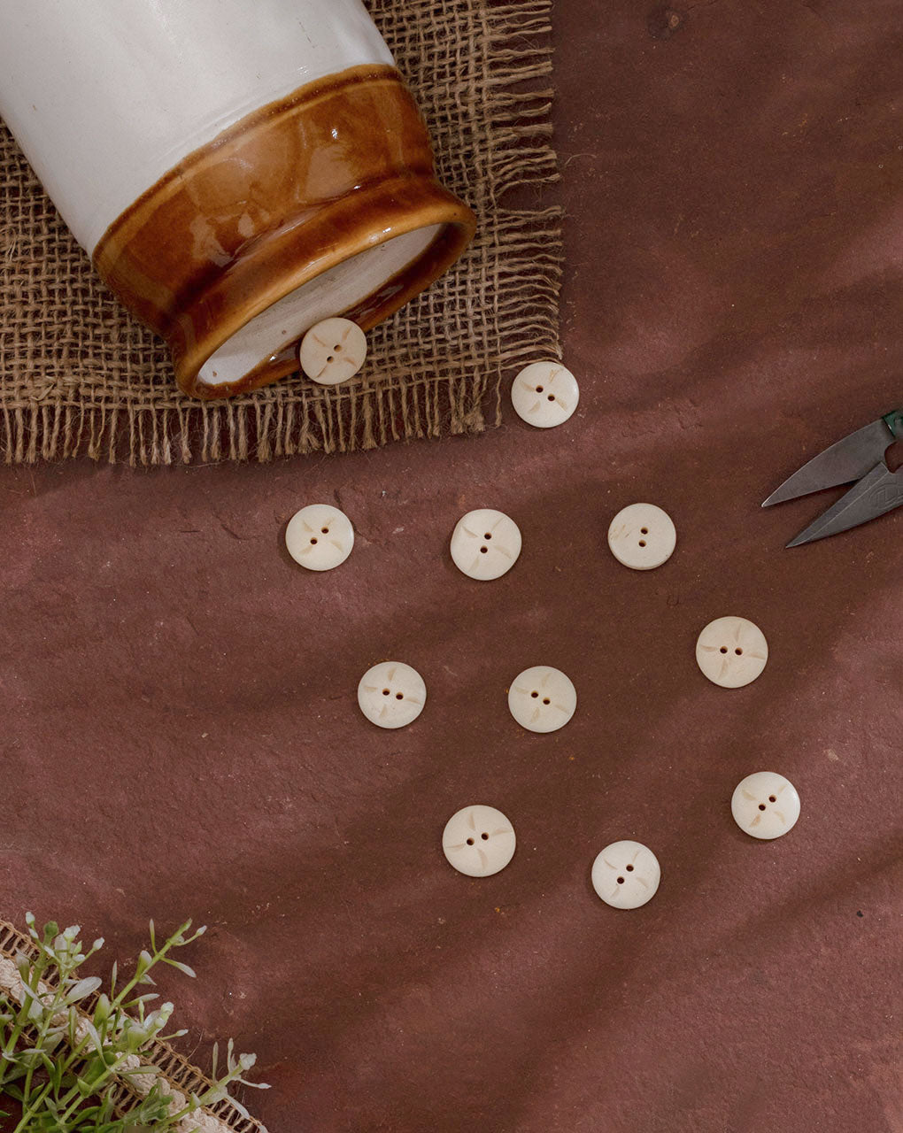 Bone Button ( Set Of 6 ) - Fabriclore.com
