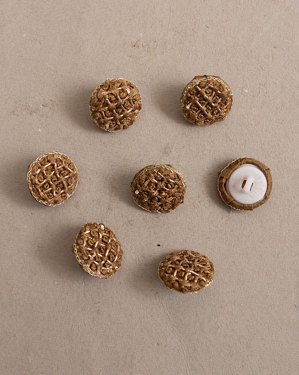 French Knot Hand Embroiderd Button ( Single Piece ) - Fabriclore.com