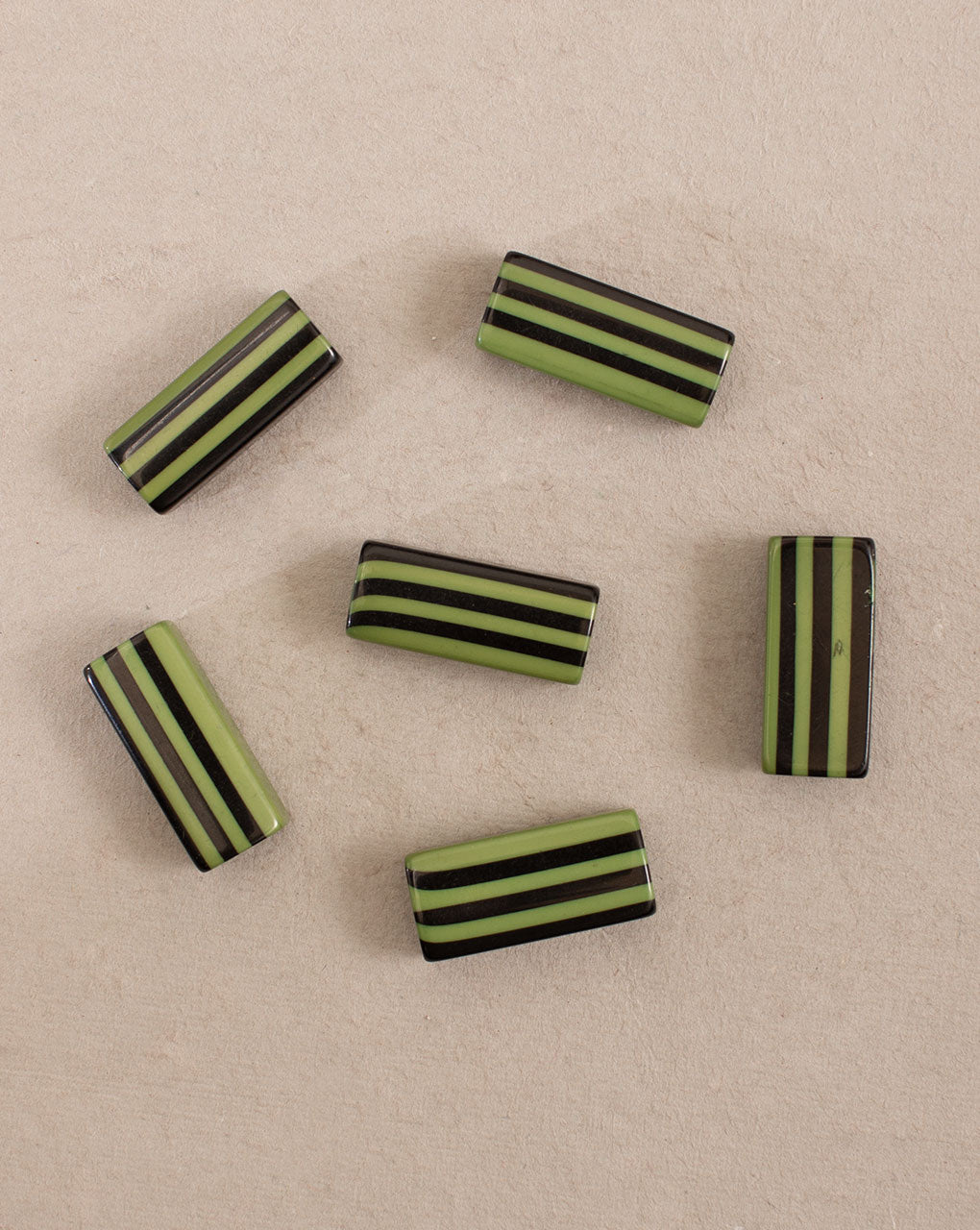 Green Stripes Resin Button ( Single Piece ) - Fabriclore.com