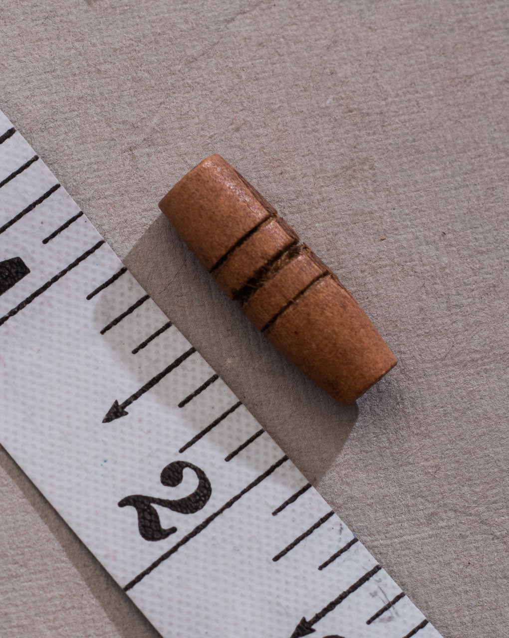 Hand Carved Round Wood Button ( Set Of 5 )