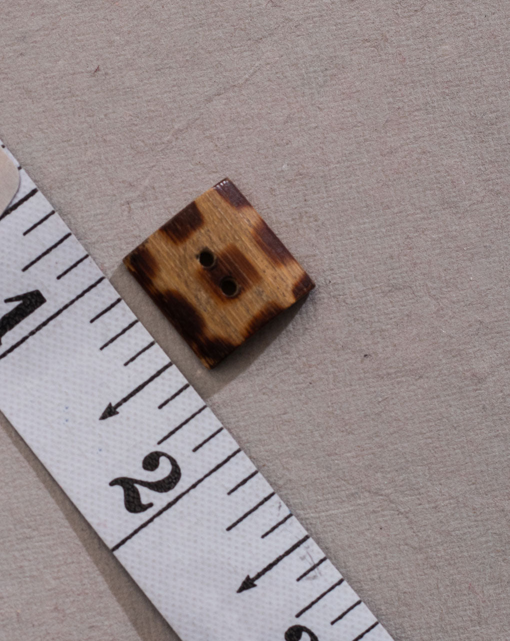 Square Wood Button ( Set Of 6 )