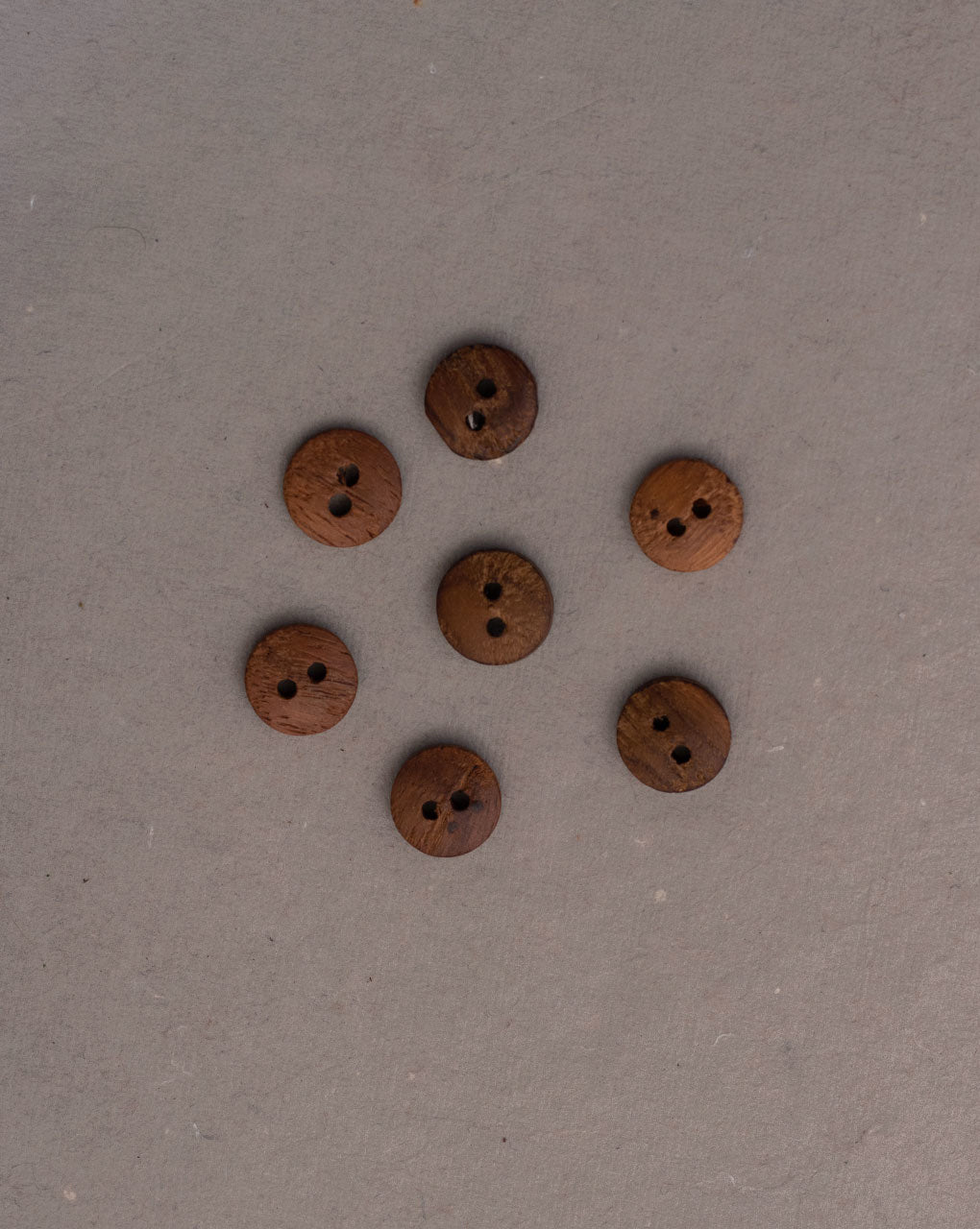 Round Wood Button ( Set Of 5 )