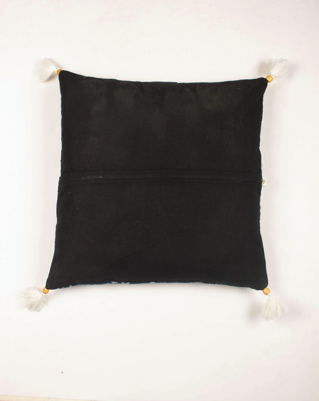 Hand Crafted Akola Rayon Modal Cushion Cover ( 16X16 Inches ) - Fabriclore.com
