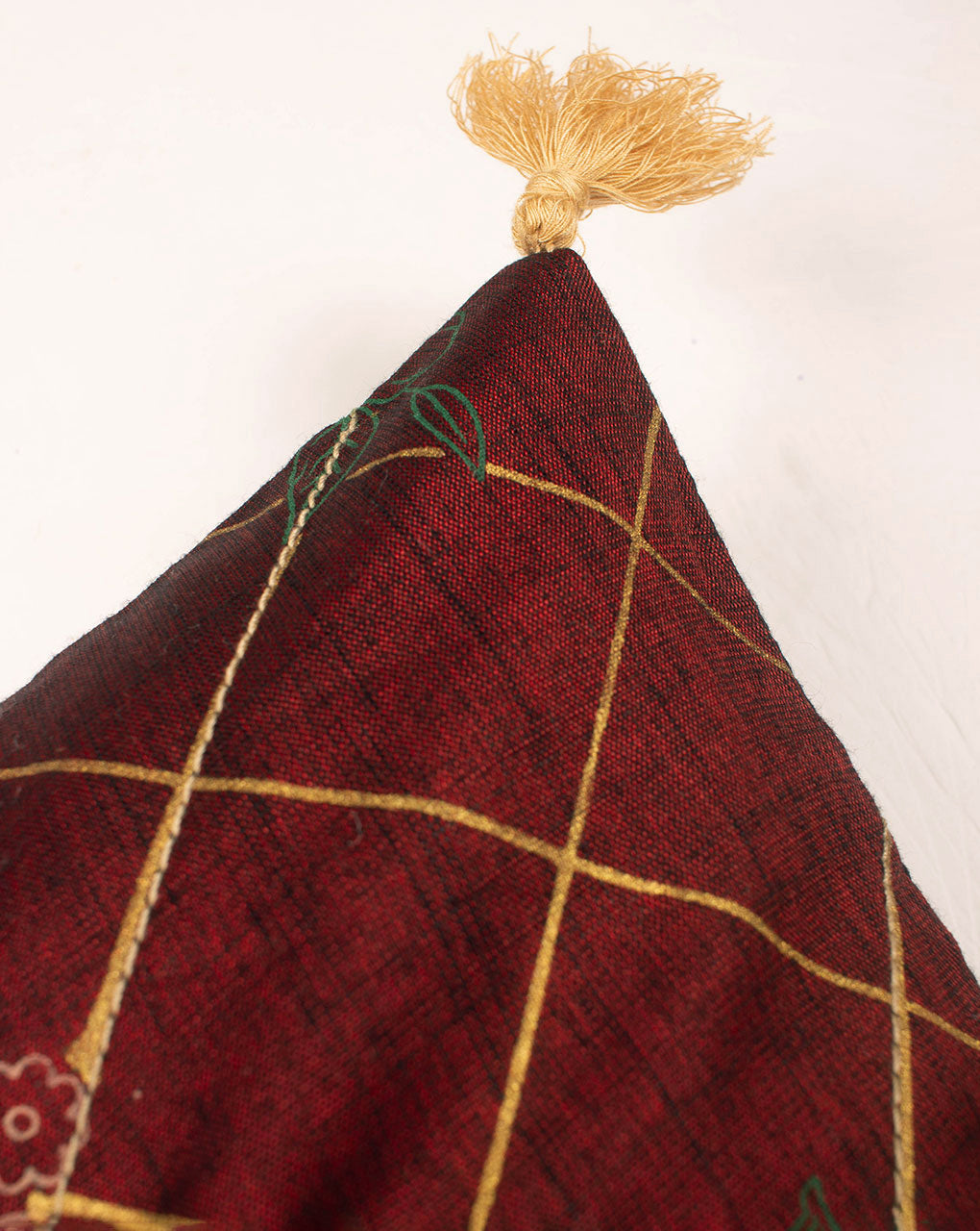Hand Crafted Rayon Cushion Cover ( 16X16 Inches ) - Fabriclore.com