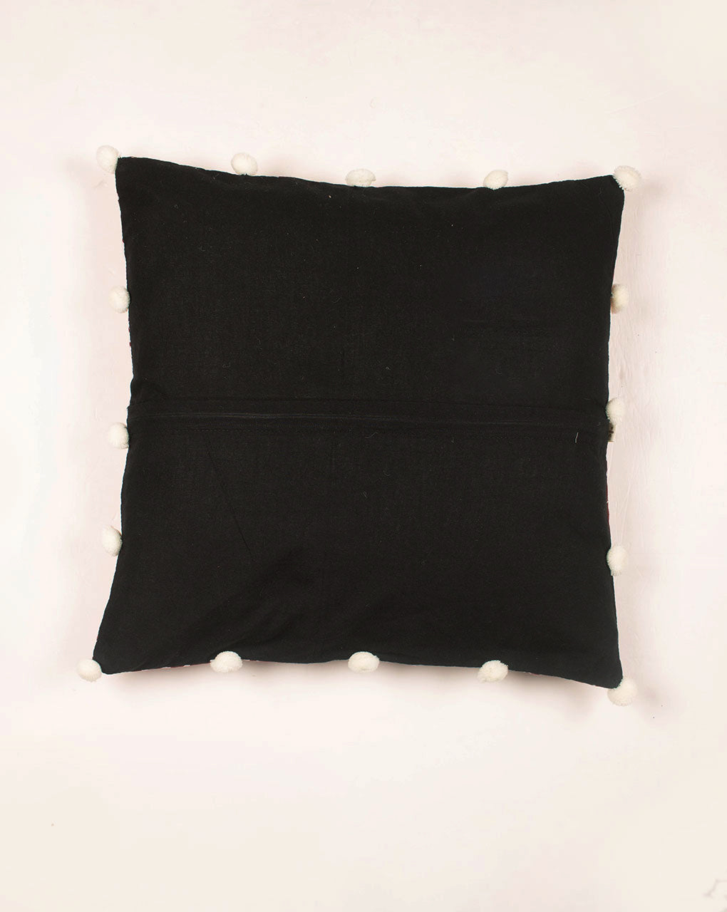 Hand Crafted Glazed Cotton Cushion Cover ( 16X16 Inches ) - Fabriclore.com