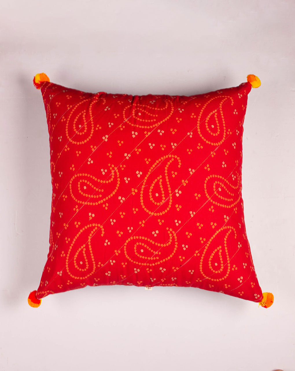 Hand Crafted Cotton Cushion Cover ( 18X18 Inches ) - Fabriclore.com