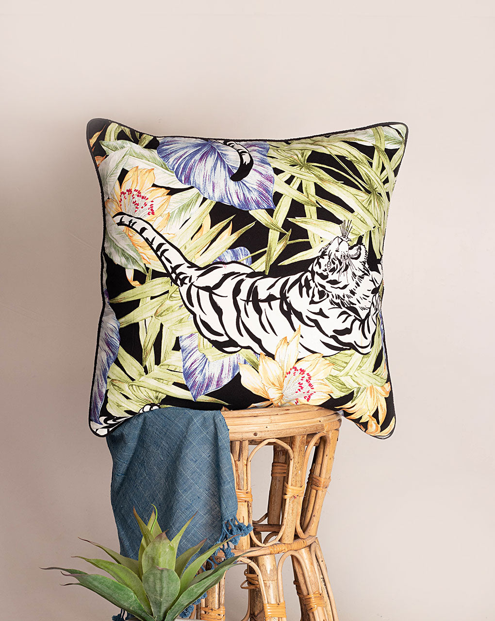 Hand Crafted Rayon Cushion Cover ( 20X20 Inches ) - Fabriclore.com