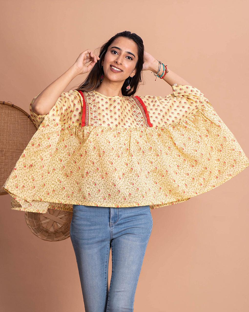 Adira Handcrafted Top - Fabriclore.com