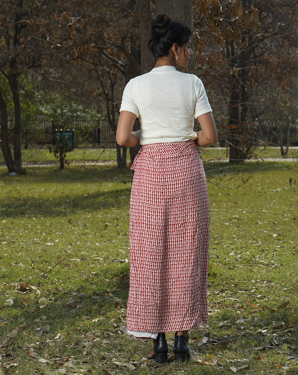 Anahat Wraparound Skirt - Fabriclore.com