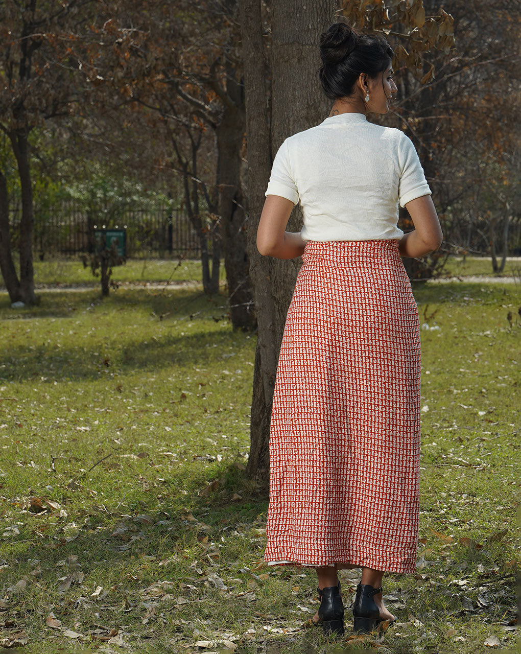 Anahat Wraparound Skirt - Fabriclore.com
