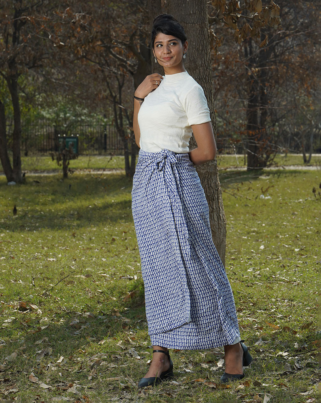 Anahat Wraparound Skirt - Fabriclore.com