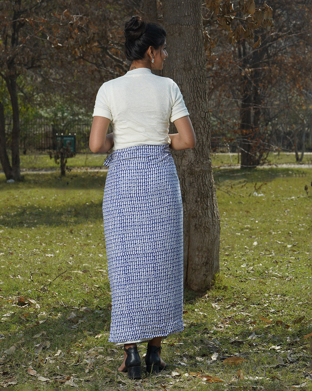 Anahat Wraparound Skirt - Fabriclore.com