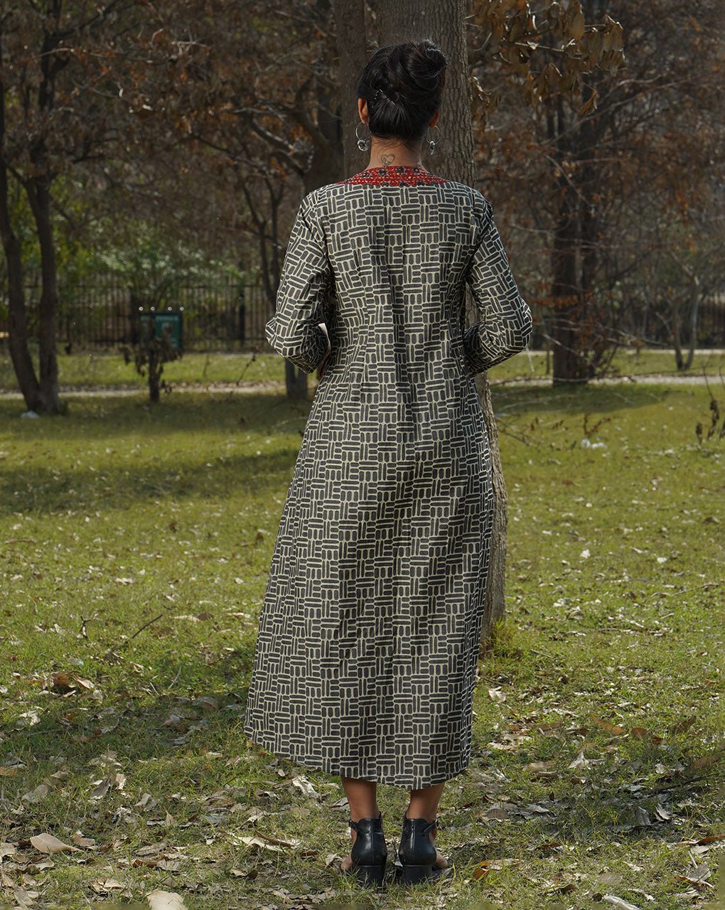 Swetchha Wraparound Dress (With Sleeve) - Fabriclore.com
