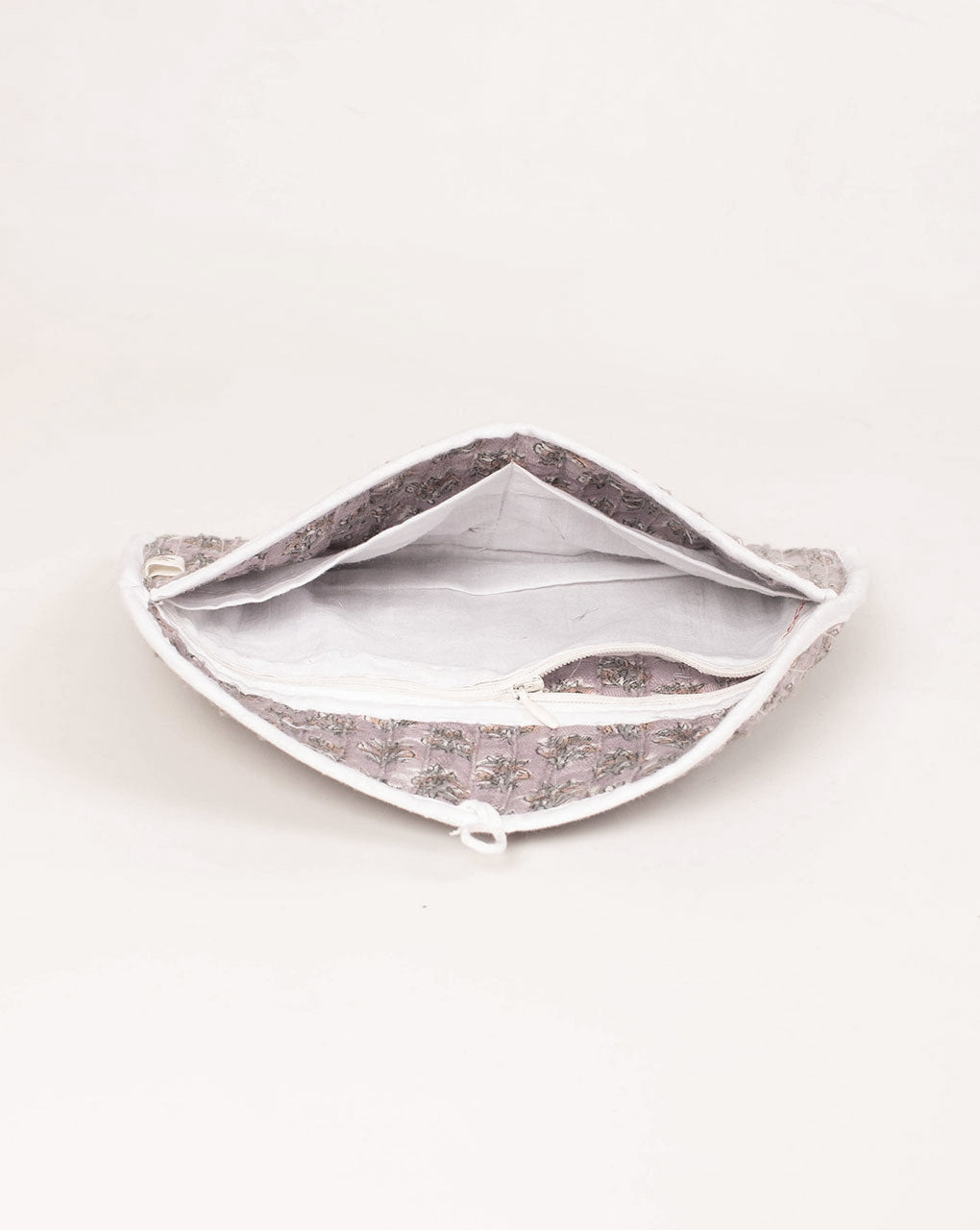 Handcrafted Cotton Quilted Clutch - Fabriclore.com