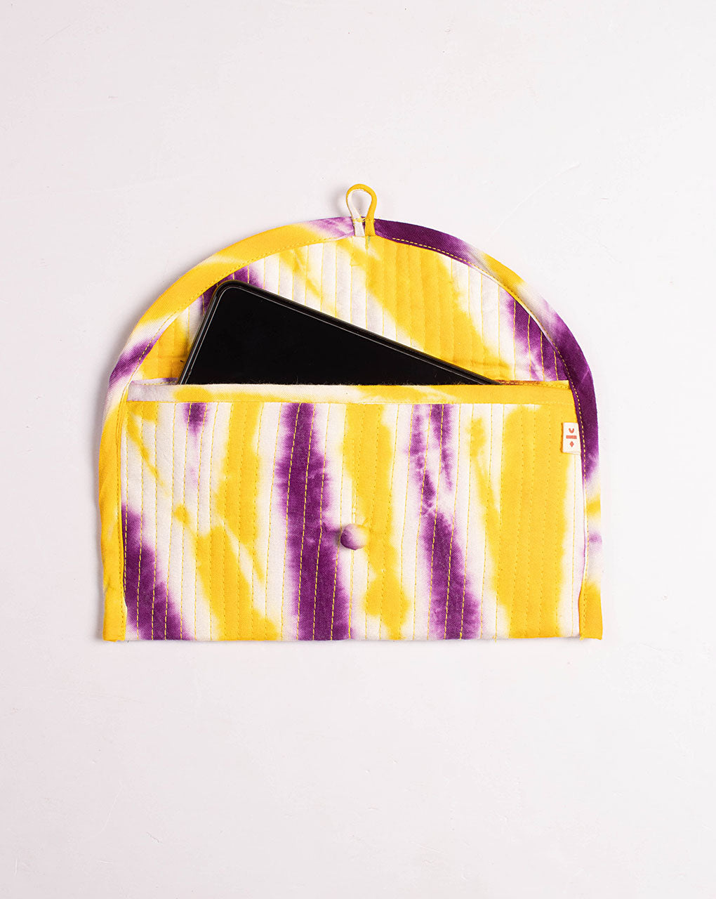 Handcrafted Rayon Quilted Clutch - Fabriclore.com