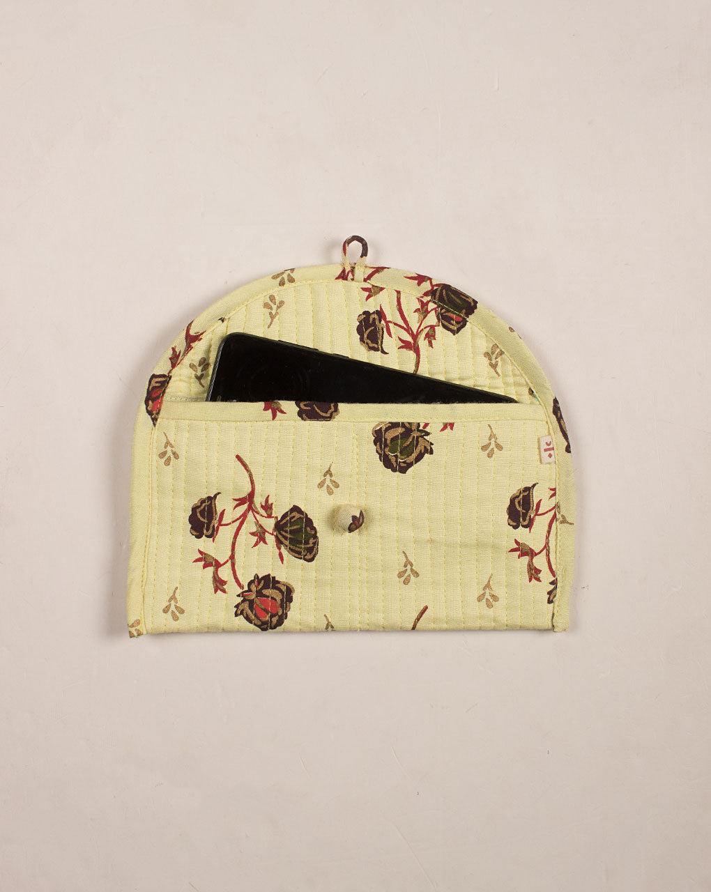 Handcrafted Rayon Quilted Clutch - Fabriclore.com