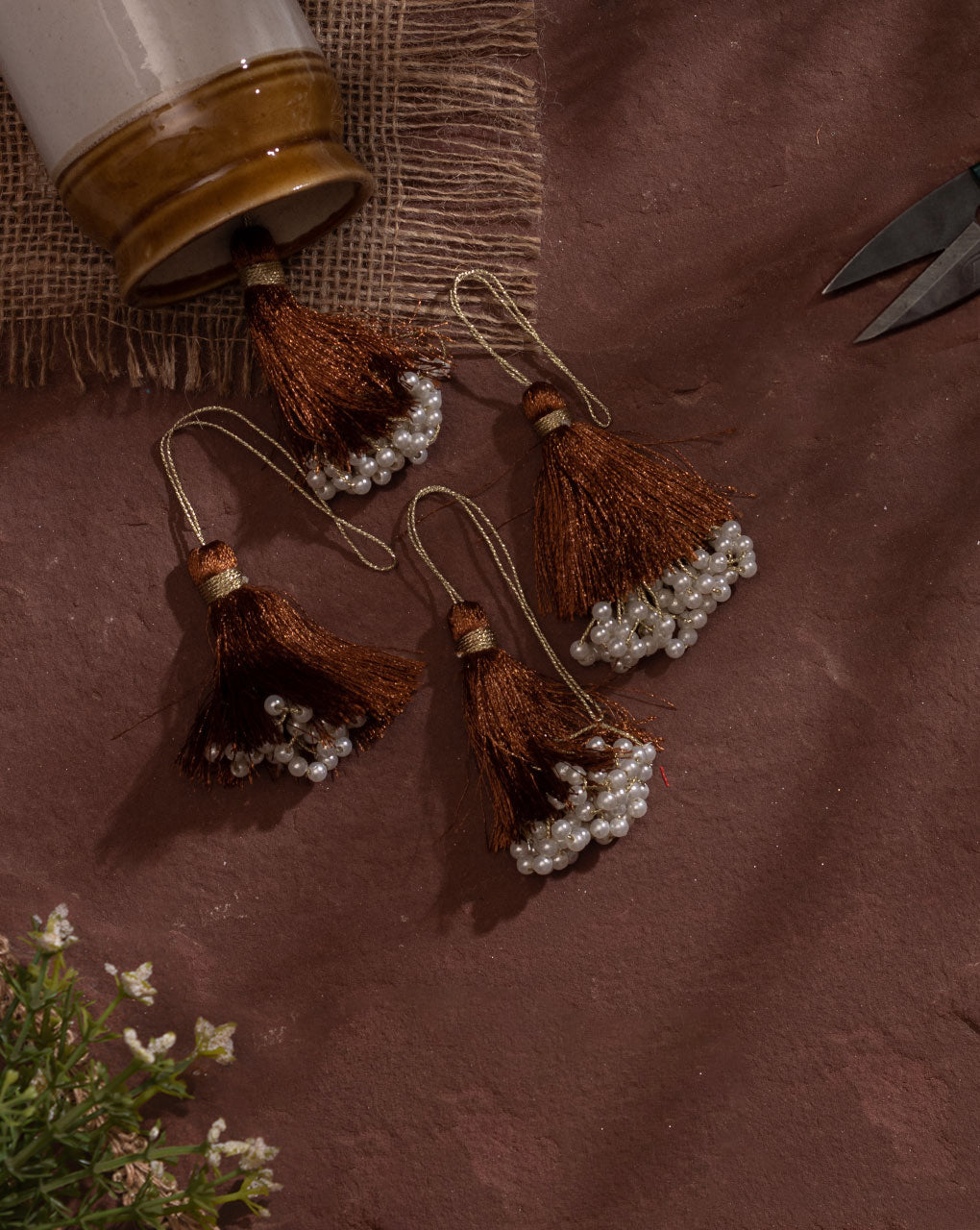 Bead Drop Handmade Thread Tassel - Fabriclore.com
