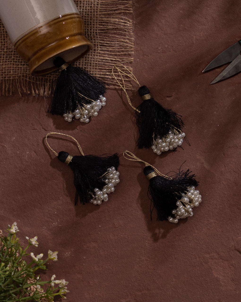 Bead Drop Handmade Thread Tassel - Fabriclore.com