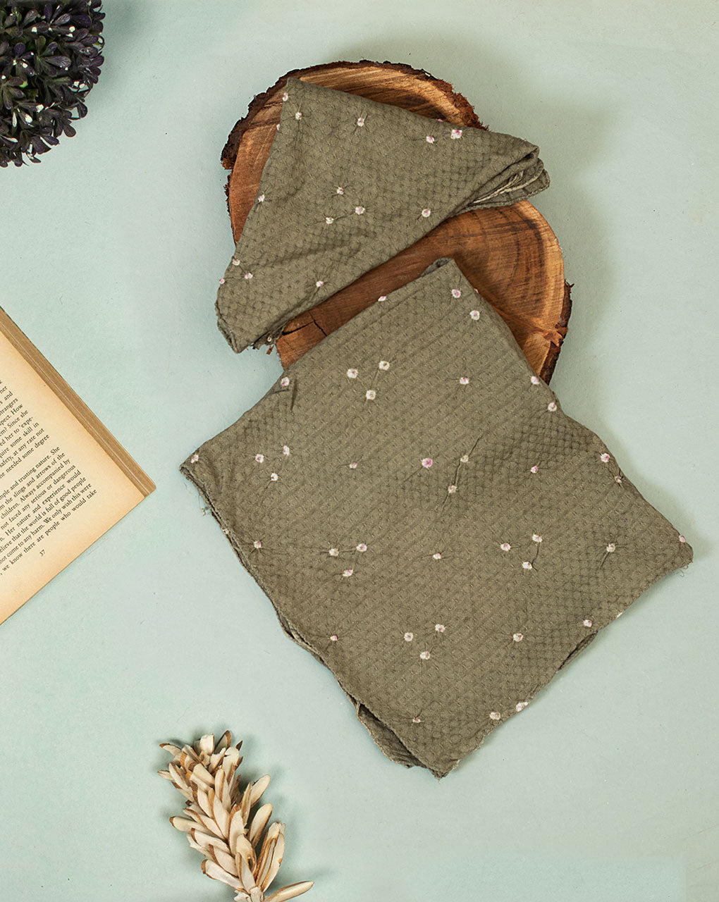 Bandhani Dobby Rayon Handkerchief (1 Piece )
