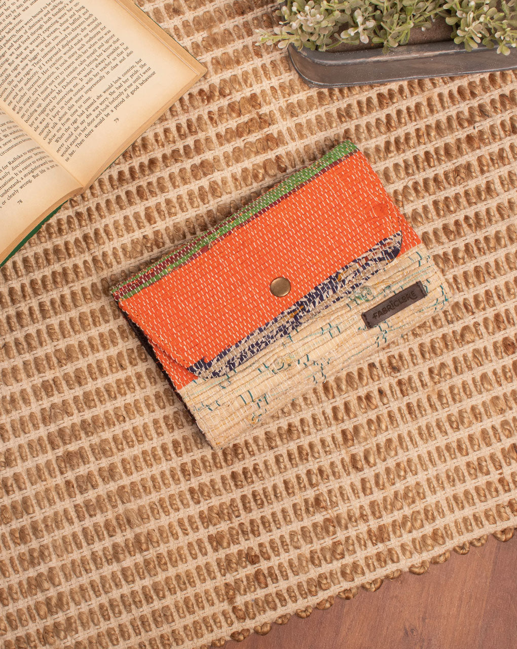 Handcrafted Rug Clutch - Fabriclore.com