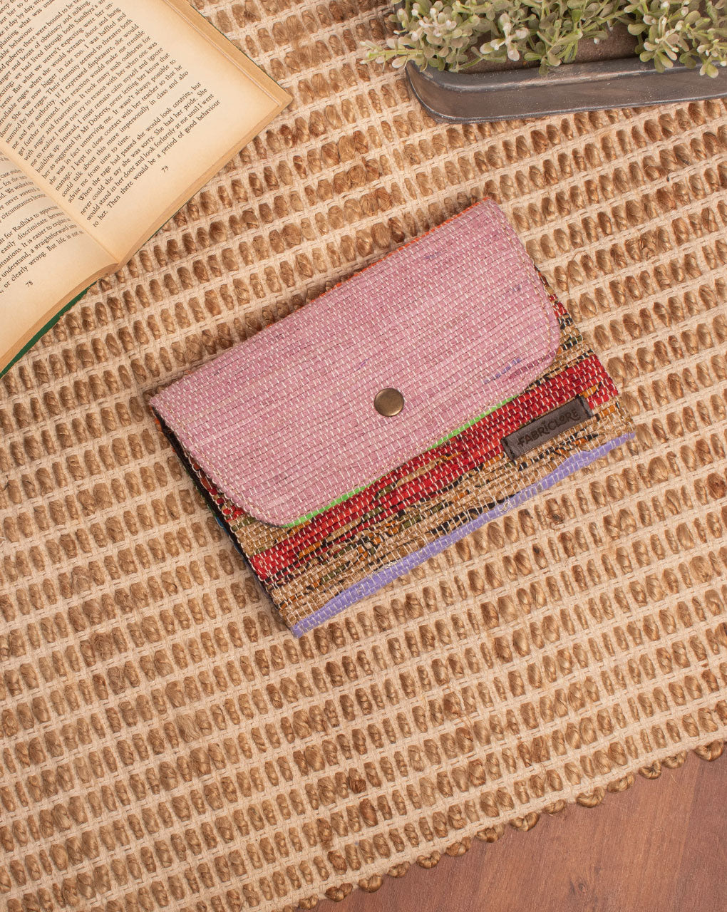 Handcrafted Rug Clutch - Fabriclore.com