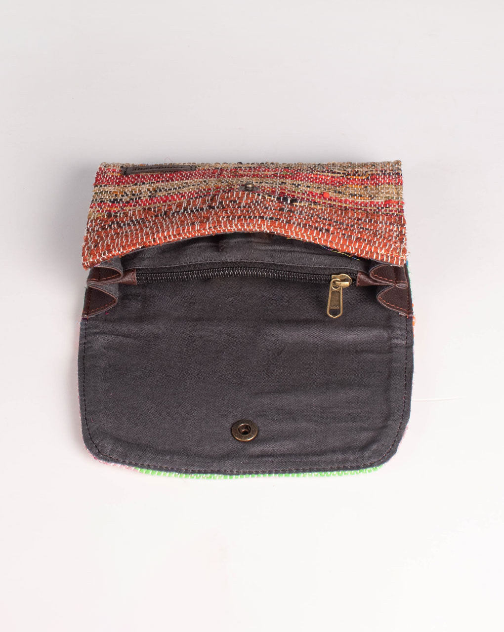 Handcrafted Rug Clutch - Fabriclore.com