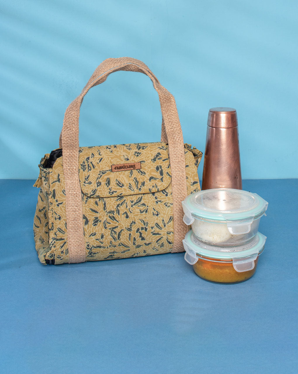 Multi-Utility Ajrak Lunch Bag - Fabriclore.com