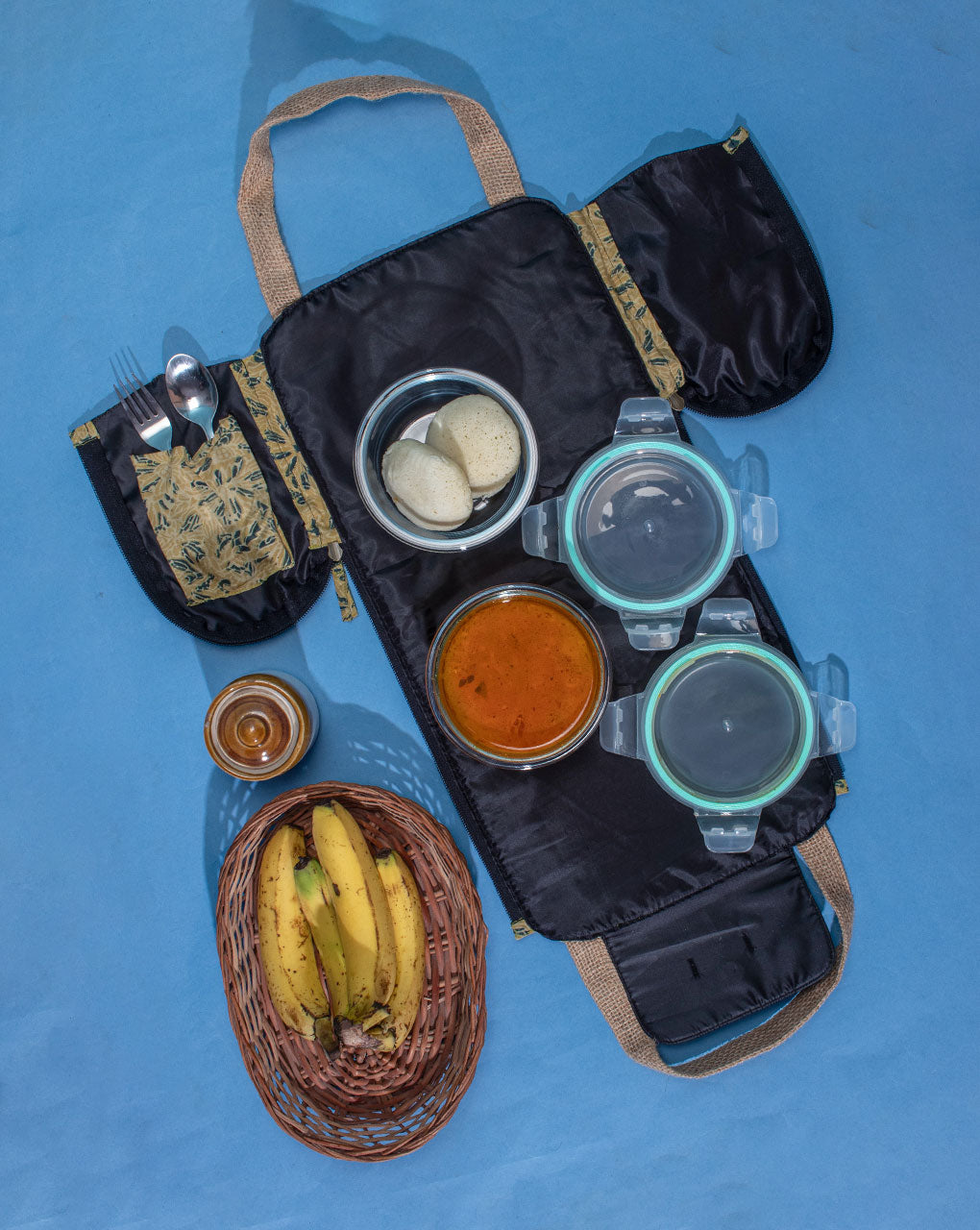Multi-Utility Ajrak Lunch Bag - Fabriclore.com