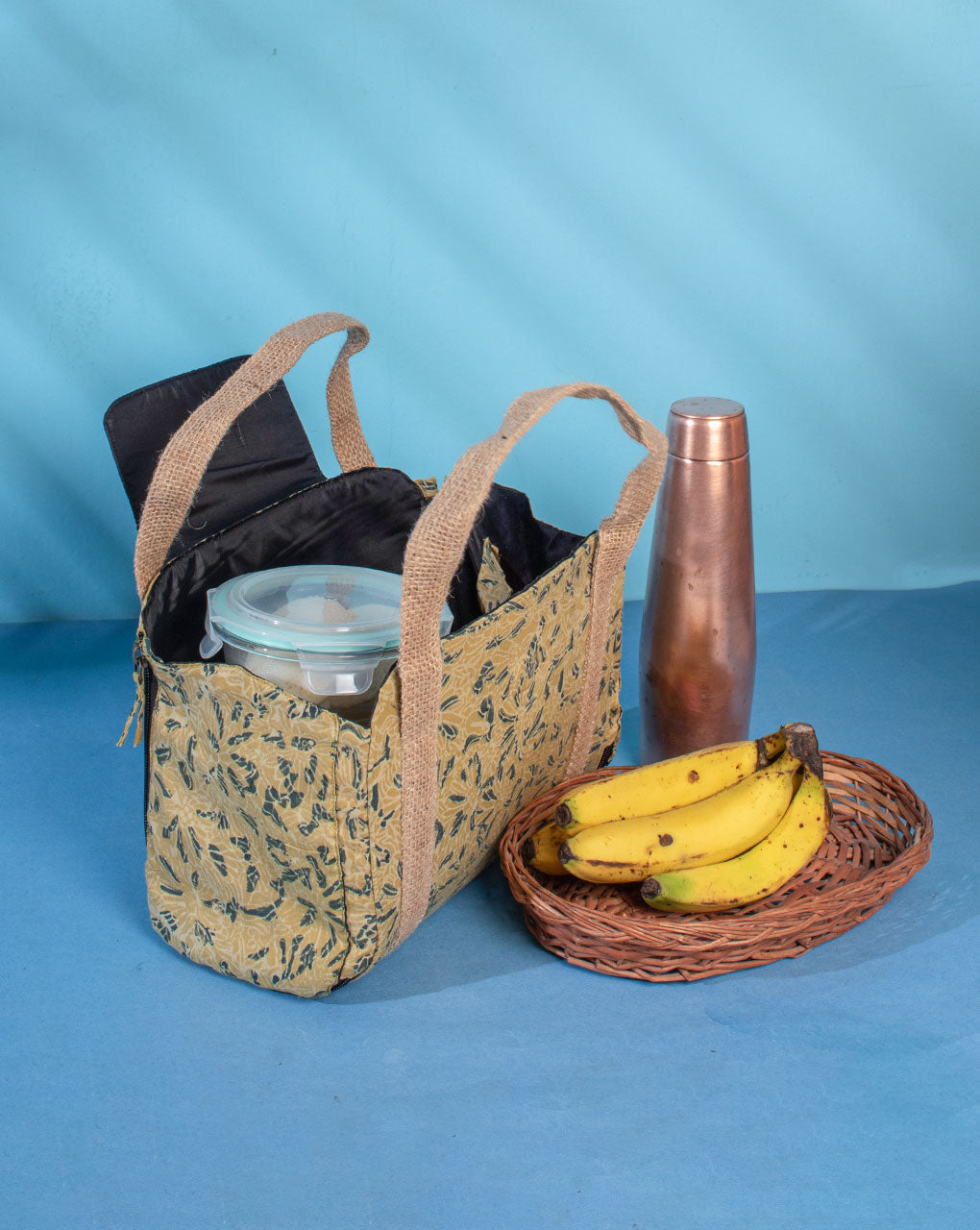 Multi-Utility Ajrak Lunch Bag - Fabriclore.com
