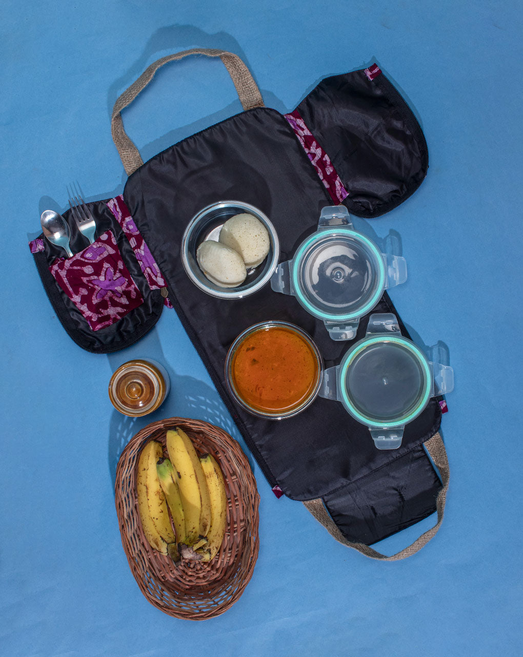 Multi-Utility Batik Lunch Bag - Fabriclore.com