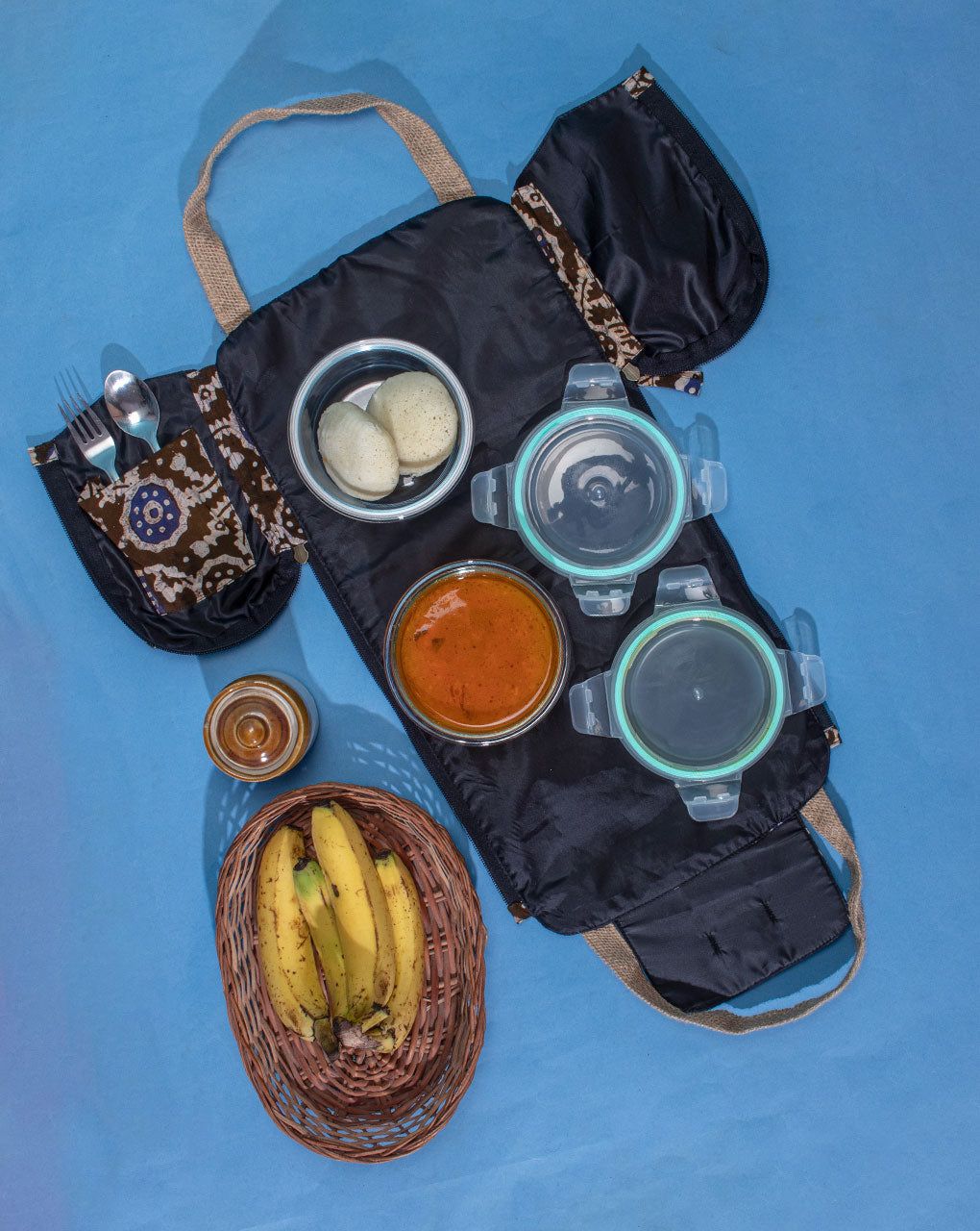 Multi-Utility Batik Lunch Bag - Fabriclore.com