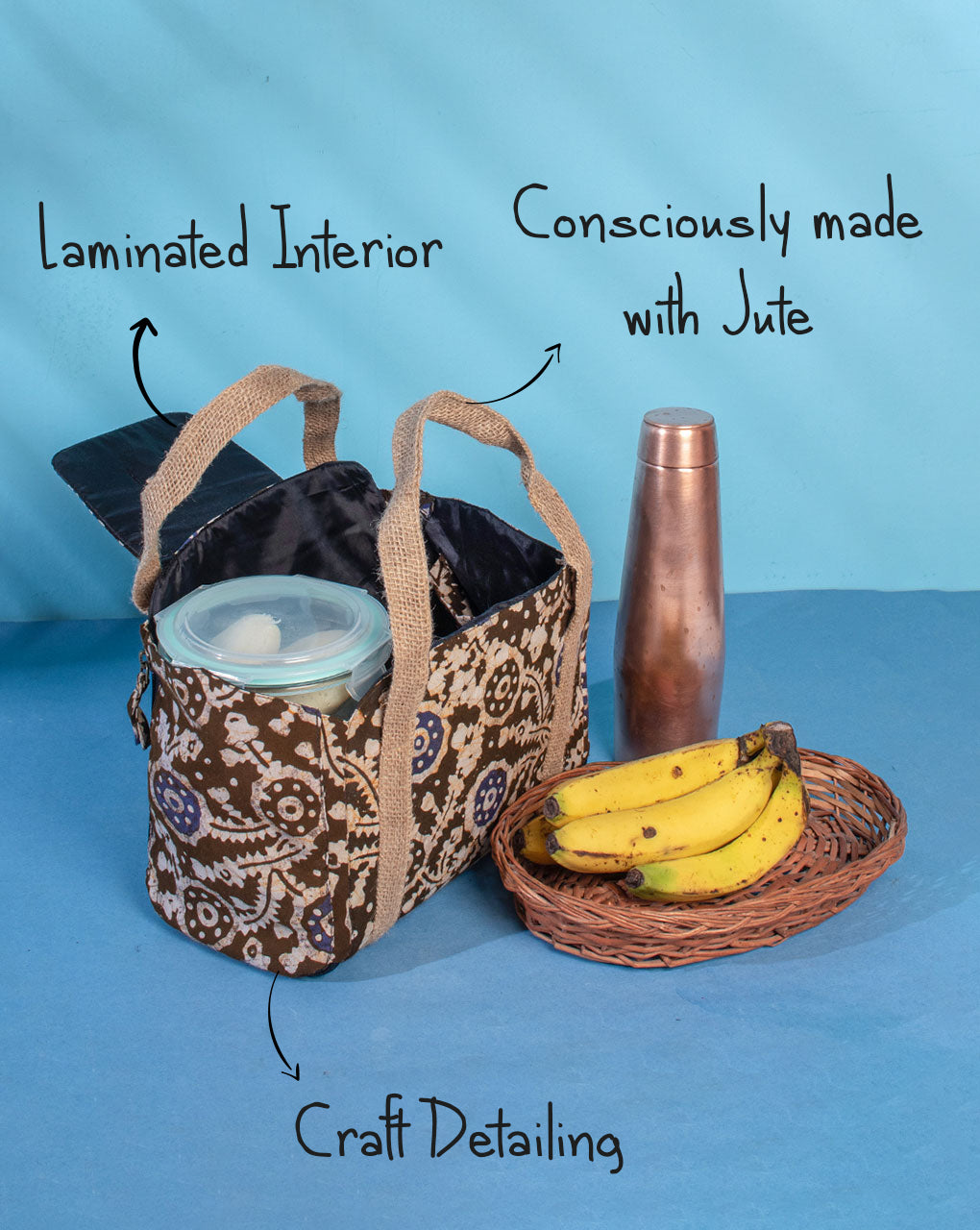 Multi-Utility Batik Lunch Bag - Fabriclore.com