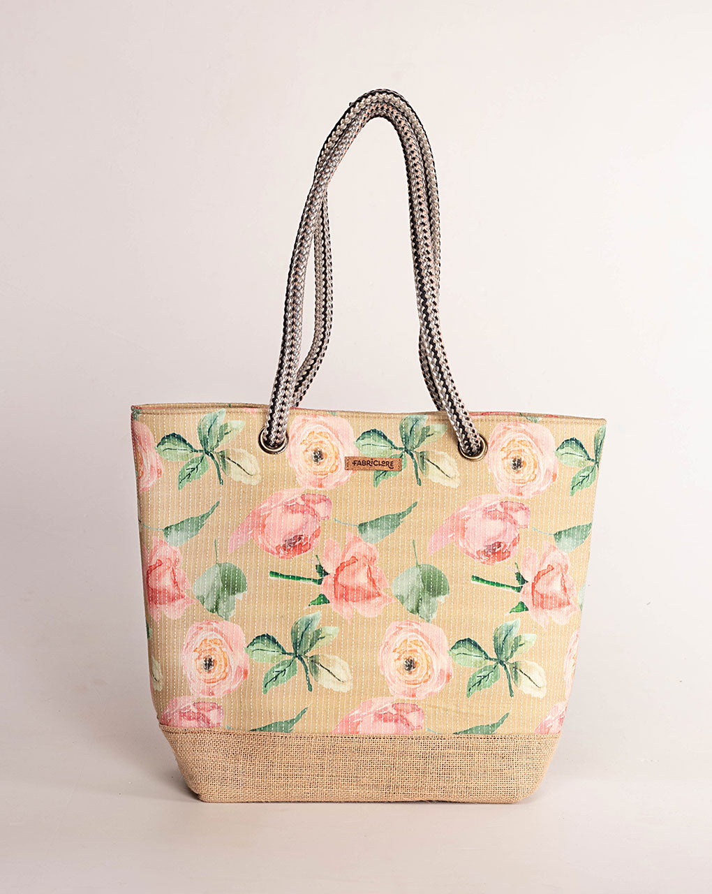 Handcrafted Jute Tote Bag - Fabriclore.com